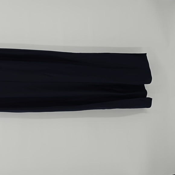 BHLDN Cali Satin Cowl-Neck Midi Slip Dress Navy Blue Size 12 - Picture 6 of 12